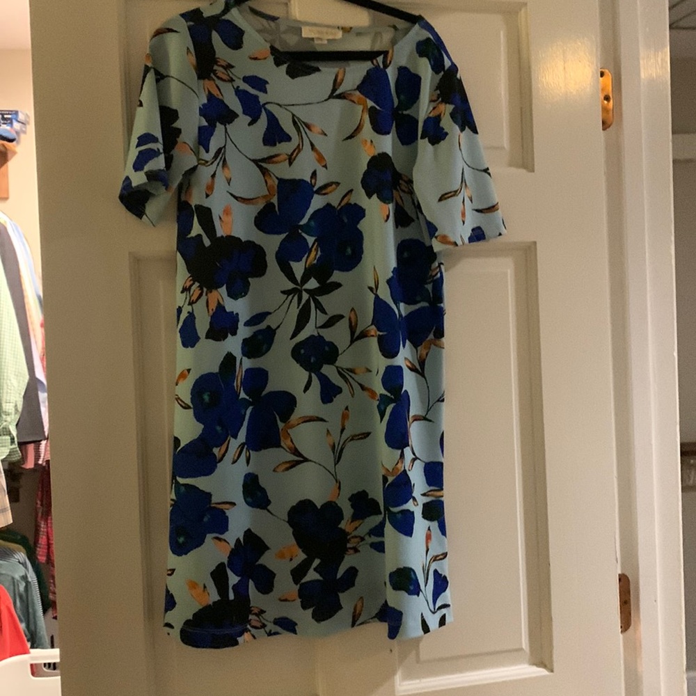 EUC Yumi Kim light blue floral T-shirt dress
